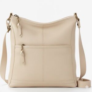THE SAK Iris Cream Leather Crossbody Bag
